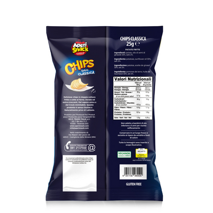 Aperi Snack Chips, Classica da 25g - Confezione da 40 pezzi