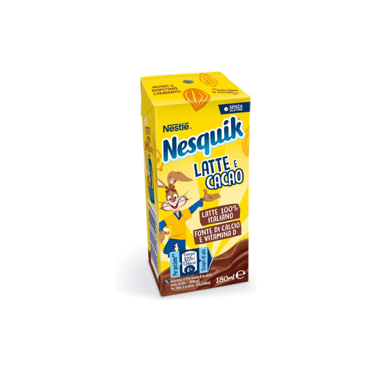 Nesquik Ready to Drink, Latte e Cacao da 18cl - Confezione da 24 pezzi