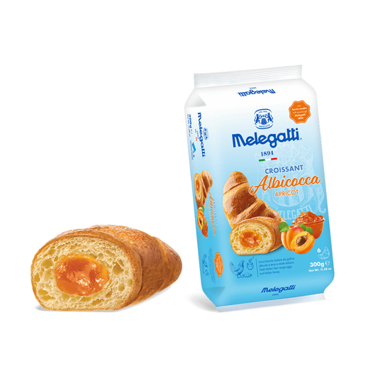 Melegatti Croissant albicocca da 50g - Confezione da 6 pezzi