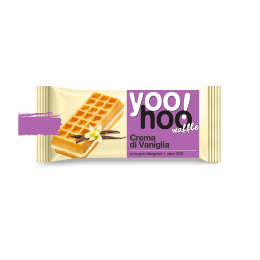 Yoohoo!, Waffle alla vaniglia da 50gr - Confezione da 12 pezzi