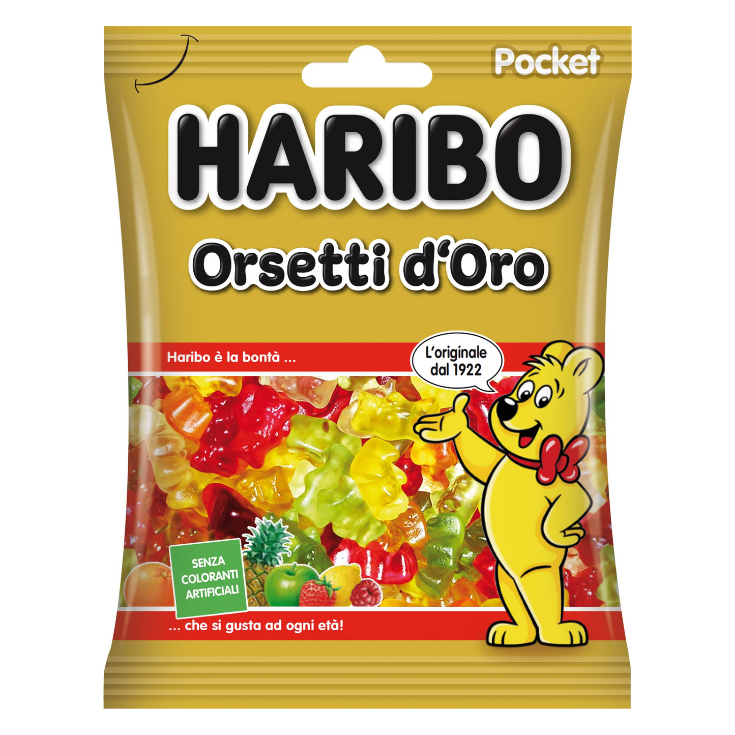 Haribo Orsetti d'Oro 90gr - Confezione da 30 pezzi