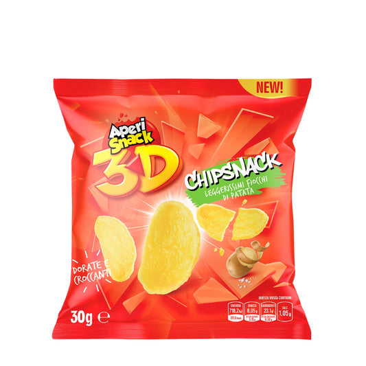 Aperi Snack 3D Chipsnack 30gr - Confezione da 36 pezzi