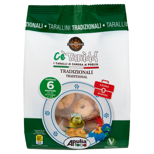 Cè Taràdd, tarallini all'Olio extra Vergine di Oliva da 40gr - Confezione da 50 pezzi