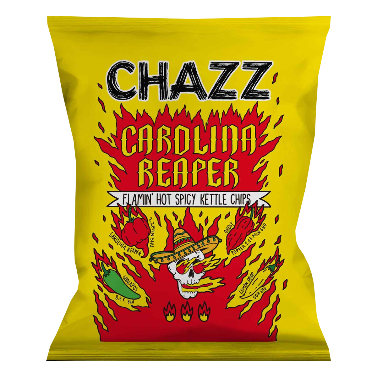 Chazz Carolina Reaper, patate piccanti da 50g
