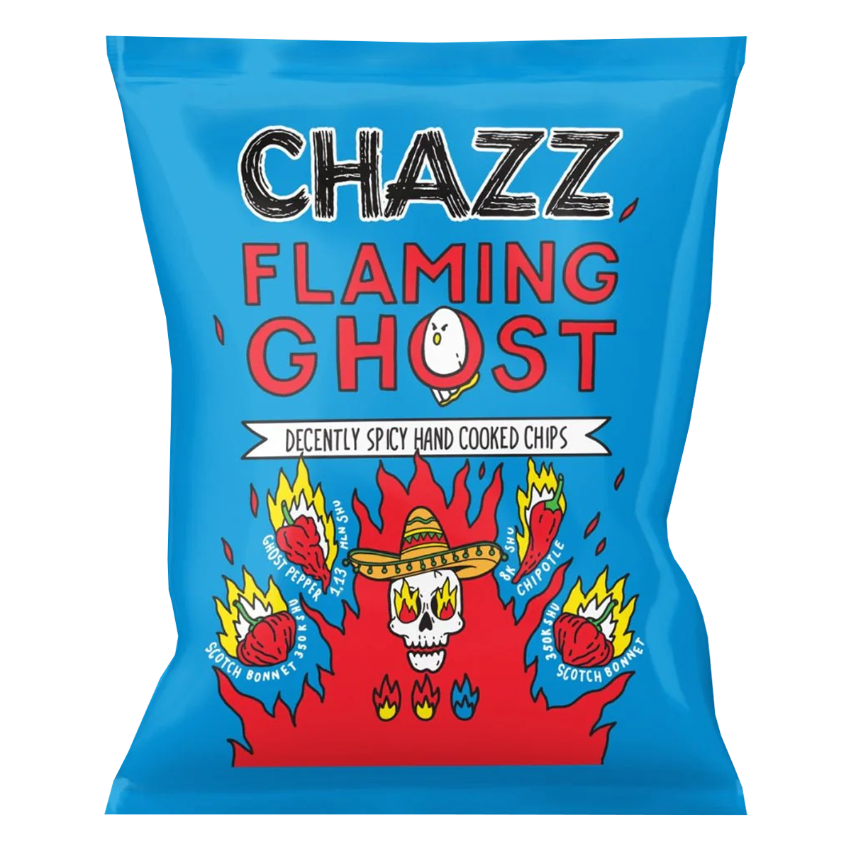 Chazz Flaming Ghost, patate piccanti da 50g