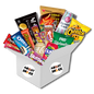 Mystery Medium, 40 pezzi di snack salati, dolci, caramelle e  bevande internazionali