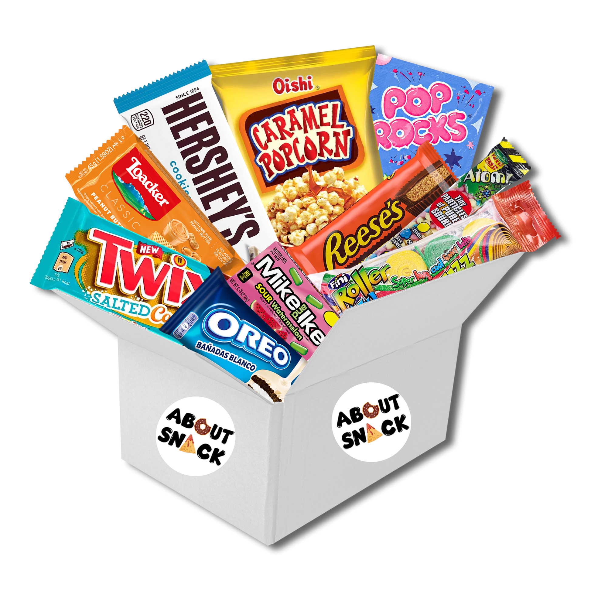 Sweet box da almeno 10 pezzi di snack dolci e caramelle 🧁🍬 – About Snack