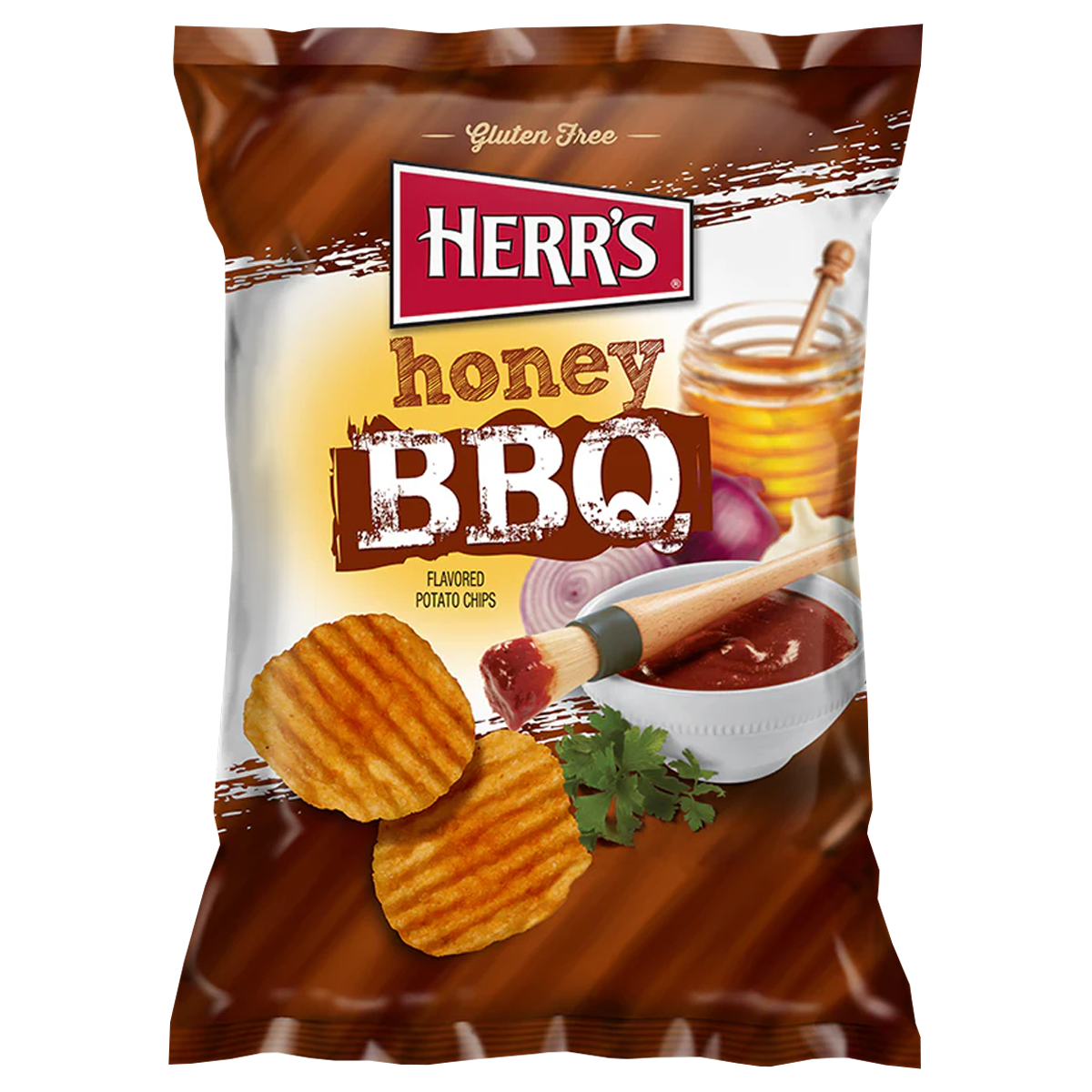 Herr's Honey BBQ, confezione di patatine da 28g