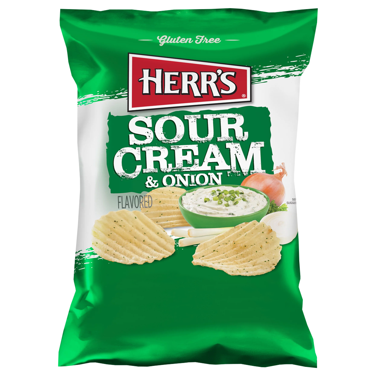 Herr's Sour Cream&Onion, patatine alla panna acida e cipolla da 28g