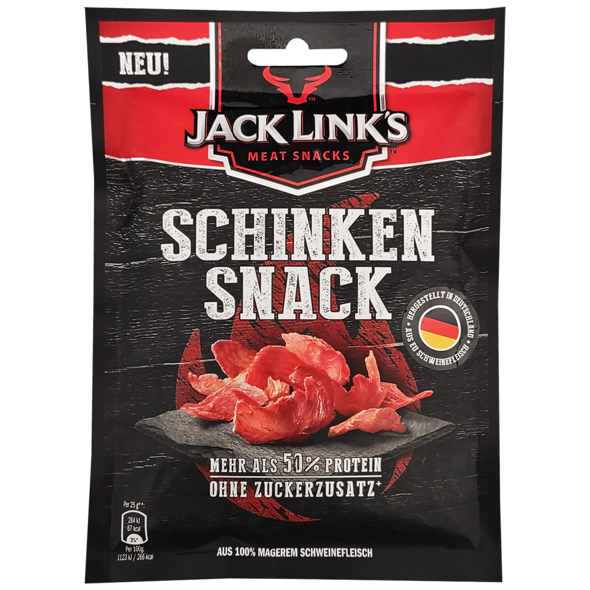 JACK LINK'S Schinken Snacks Jerky - Carne Essiccata di maiale da 25g