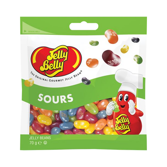 Jelly Belly Sours, caramelle aspre al gusto frutta da 70g
