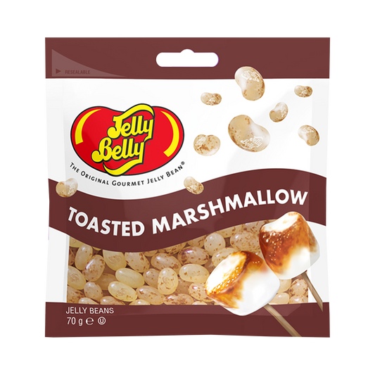 Jelly Belly Toasted Marshmallow, caramelle al gusto di marshmallow arrostiti da 70g