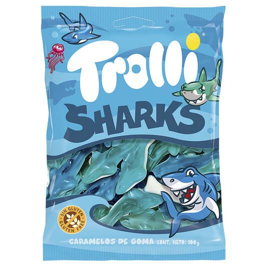 Trolli Sharks 100gr- Confezione da 12 pezzi