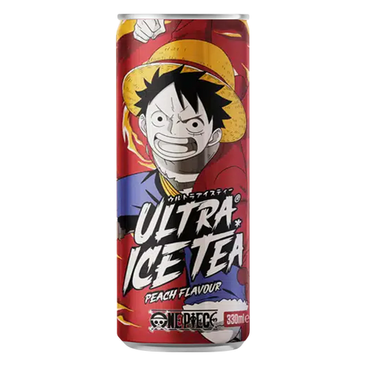 One Piece Ultra Ice Tea Luffy, tè alla pesca da 330ml