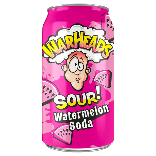 Warheads Sour Watermelon Soda, bevanda all'anguria da 355ml
