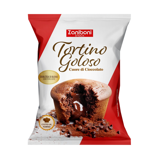 Tortino Goloso con cuore di cioccolato da 60gr - Confezione da 30 pezzi